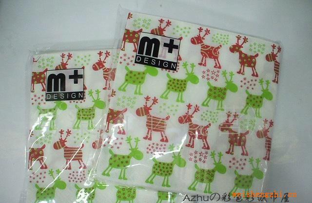 工廠直批彩色餐巾紙,彩色圖案紙巾,圣誕圖案餐巾紙