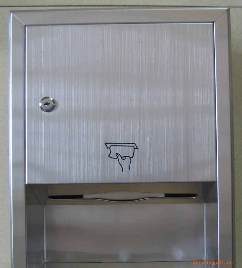 供應(yīng)暗裝304#不銹鋼擦手紙盒，手紙箱，紙巾架