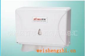 酒店專用掛壁式方形紙巾架環(huán)保便捷